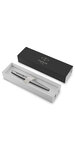 PARKER Jotter Stylo plume  acier  plume moyenne  encre bleue  Coffret cadeau