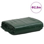 vidaXL Bâche vert Ø 2 8 m 650 g/m²