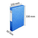 Boite De Classement Cartobox Dos 50mm Carte Lustrée - A4 - Couleurs Assorties - X 10 - Exacompta