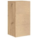 vidaXL Buffet chêne artisanal 38 x 34 5 x 75 cm Bois d'ingénierie