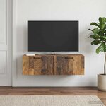 vidaXL Meuble TV mural Bois ancien 98 x 41 x 30 cm Bois d'ingénierie