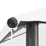 vidaXL Tonnelle 3x3x2 9 m Blanc 180 g/m²