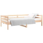 vidaXL Lit de jour sans matelas 80x200 cm bois de pin massif