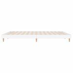 vidaXL Cadre de lit blanc 150x200 cm bois d'ingénierie