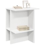 vidaXL Table basse 2 Pièces Blanc 40 x 30 x 49 cm Bois d'ingénierie