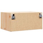 vidaXL Table de Nuit Murale avec tiroir Montage mural Marron 50 x 32 5 x 24 cm