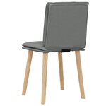 vidaXL Chaises à manger lot de 2 gris foncé tissu