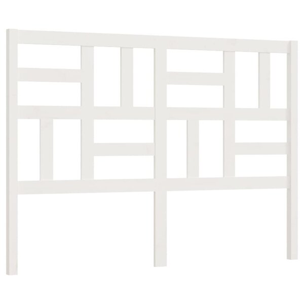 vidaXL Tête de lit Blanc 146x4x104 cm Bois massif de pin