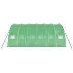 vidaXL Serre avec cadre en acier vert 36 m² 6x6x2 85 m