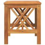 Table d'appoint de jardin vidaXL Marron 45x45x50 cm en bois d'acacia massif