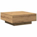 vidaXL Table basse Chêne artisanal 80x80x31 cm Bois d'ingénierie