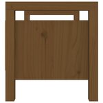 Banc banquette d'entrée 80 x 40 x 43 cm bois de pin massif marron 02_0010798