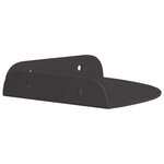 vidaXL Étagère Flottante d'Angle 2 pc Noir 15 x 15 x 2 cm