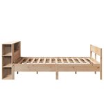 vidaXL Lit bibliothèque sans matelas 120x200 cm bois de pin massif