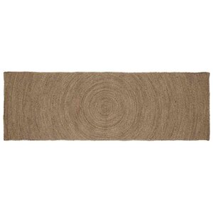 vidaXL Tapis de surface Rectangulaire Gris 80 x 300 cm Jute