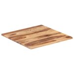 vidaXL Dessus de table Bois solide 25-27 mm 80x80 cm