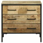 vidaXL Buffet Marron 70 x 35 x 70 cm Bois de manguier massif