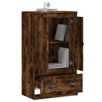 vidaXL Buffet haut chêne fumé 60x35 5x103 5 cm bois d'ingénierie