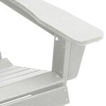 vidaXL Chaise Adirondack Blanche 74x82x91 cm HDPE