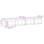 vidaXL Meubles TV avec lumières LED 2 Pièces blanc 100x30x30 cm