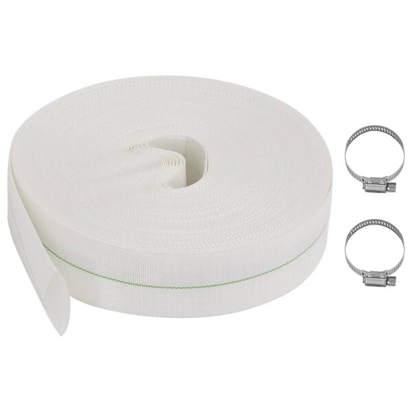 vidaXL Tuyau plat 100 m 1 5" PE