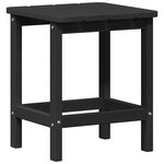 Ensemble de salon de jardin en 3 pièces vidaXL - Noir HDPE