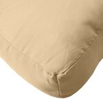 vidaXL Coussin de palette beige mélangé 60x60x9 5 cm tissu