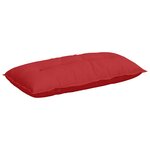vidaXL Coussin de Dos Rouge 100 x 19 x 50 cm tissu