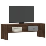 vidaXL Meuble TV chêne marron 120x40x40 cm bois d'ingénierie