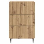 vidaXL Cabinet de chevet Chêne artisanal 43 x 41 x 68 cm
