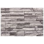 vidaXL Panneaux muraux 3D 10 Pièces gris clair 100x50 cm EPS