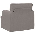vidaXL Canapé Taupe 84 x 80 x 85 cm tissu