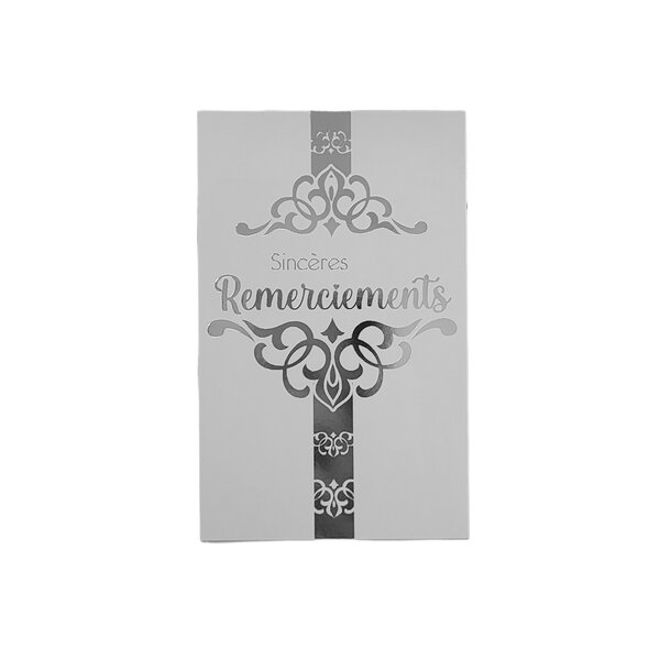 Carte De Voeux - Condoléances - 5 Cartes Remerciements Deuil