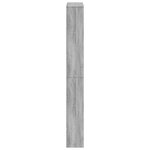 vidaXL Armoire à chaussures miroir 4 niveaux sonoma gris 63x17x134 cm