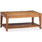 vidaXL Table basse Bois massif 88x50x38 cm
