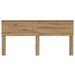 vidaXL Tête de lit Chêne artisanal 180 cm Bois d'ingénierie