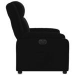 vidaXL Fauteuil inclinable électrique Noir Tissu