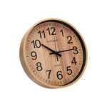 Q-connect horloge murale - Plastique - Diamètre 25 7 cm - Bois