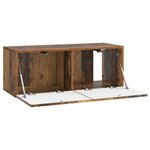 vidaXL Meuble TV mural Bois ancien 78 5 x 31 x 30 cm Bois d'ingénierie
