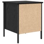 vidaXL Cabinet de Chevet avec tiroir Chêne noir 40 x 42 x 50 cm