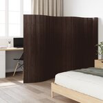 vidaXL Cloison de séparation marron foncé 165x800 cm bambou