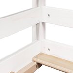 vidaXL Lit pour enfants sans matelas blanc 90x190 cm bois pin massif
