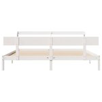 vidaXL Cadre de lit sans matelas blanc 180x200 cm bois massif de pin