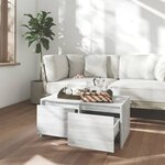 vidaXL Table basse sonoma gris 90x50x41 5 cm bois d'ingénierie