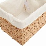 vidaXL Paniers de rangement 3 Pièces Naturel 35 x 30 x 25 cm