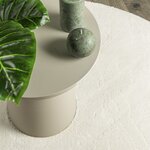 vidaXL Tapis "HUARTE" Crème 120x170 cm Ovale