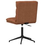 vidaXL Chaise de salle à manger Marron Similicuir