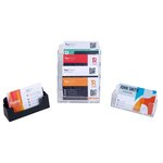 Distributeur De Cartes De Visite 4 Cases - Cristal - Exacompta