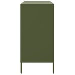 vidaXL Buffet vert olive 68x39x79 cm acier
