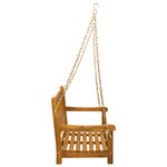 vidaXL Banc balançoire de jardin Naturel 110 x 56 x 58 cm